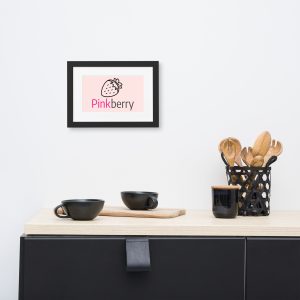 PinkBerry Matte Paper Framed Poster With Mat