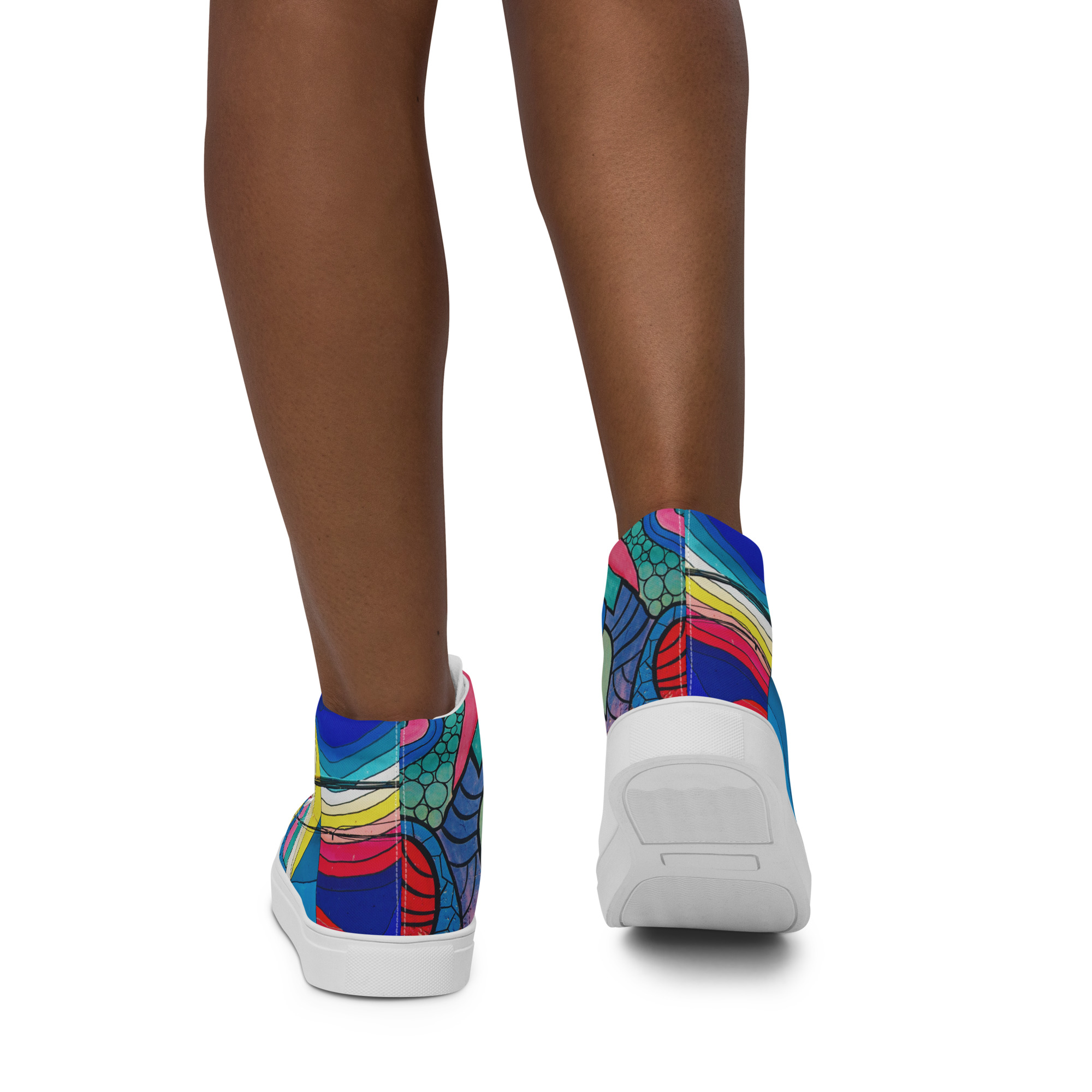 Create Women’s High Top Canvas Shoes - Image 15