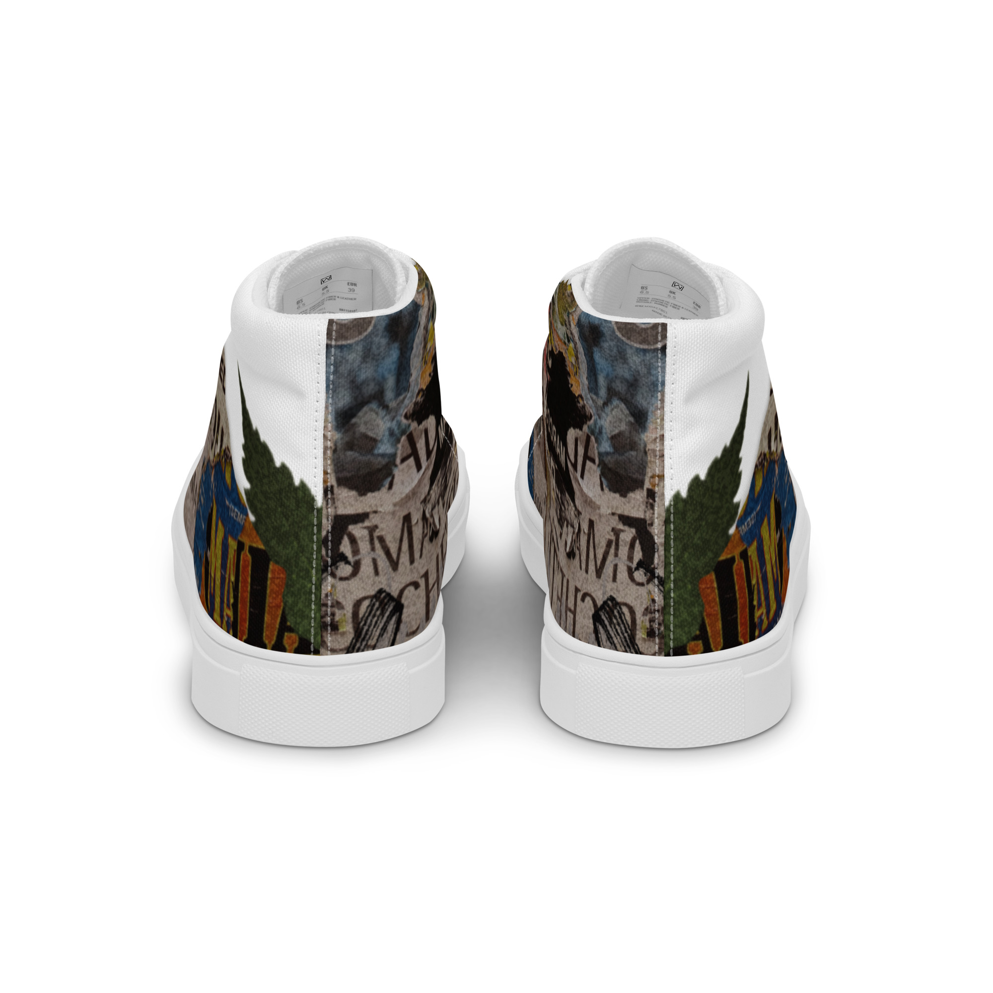 Torn Women’s High Top Canvas Shoes - Image 28