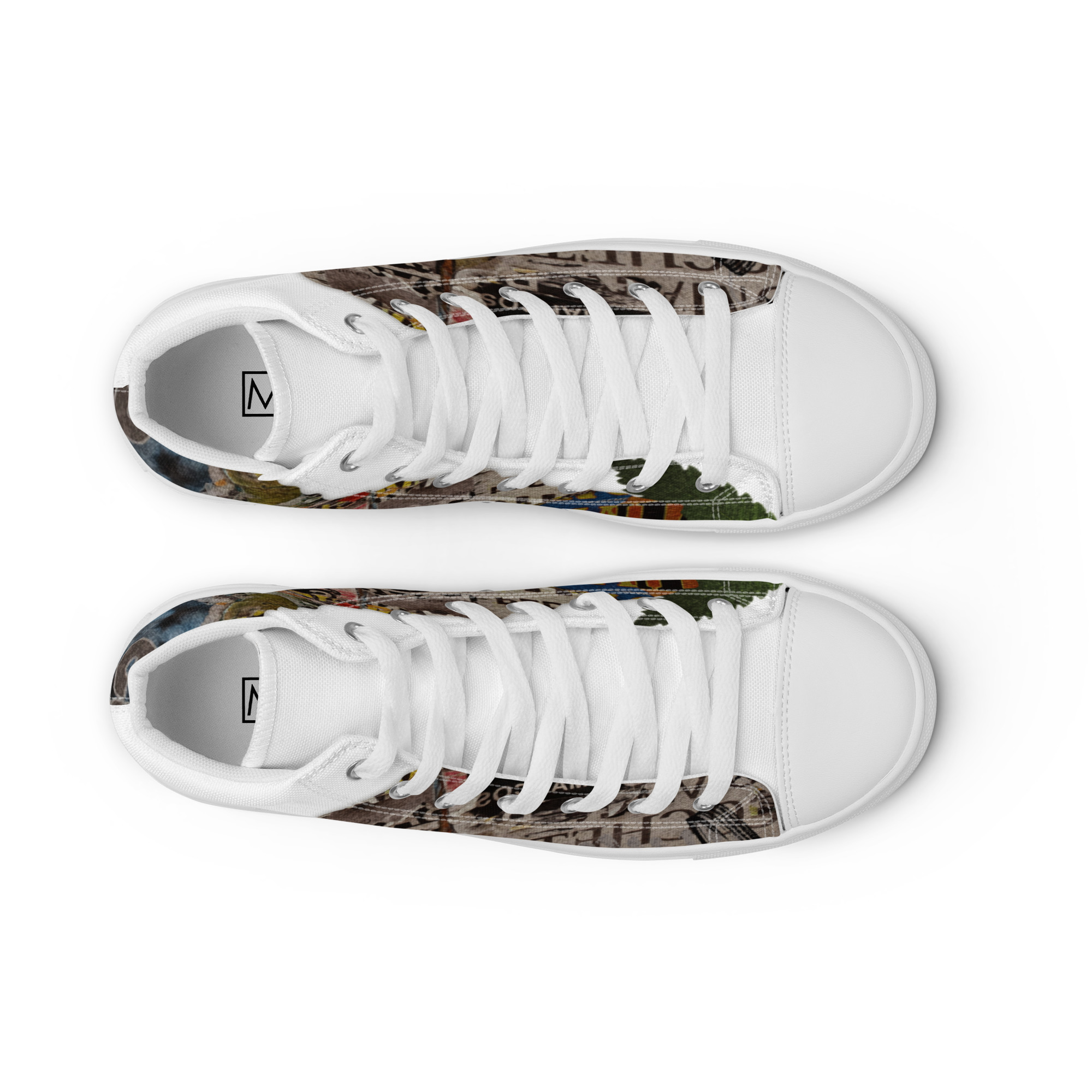 Torn Women’s High Top Canvas Shoes - Image 54