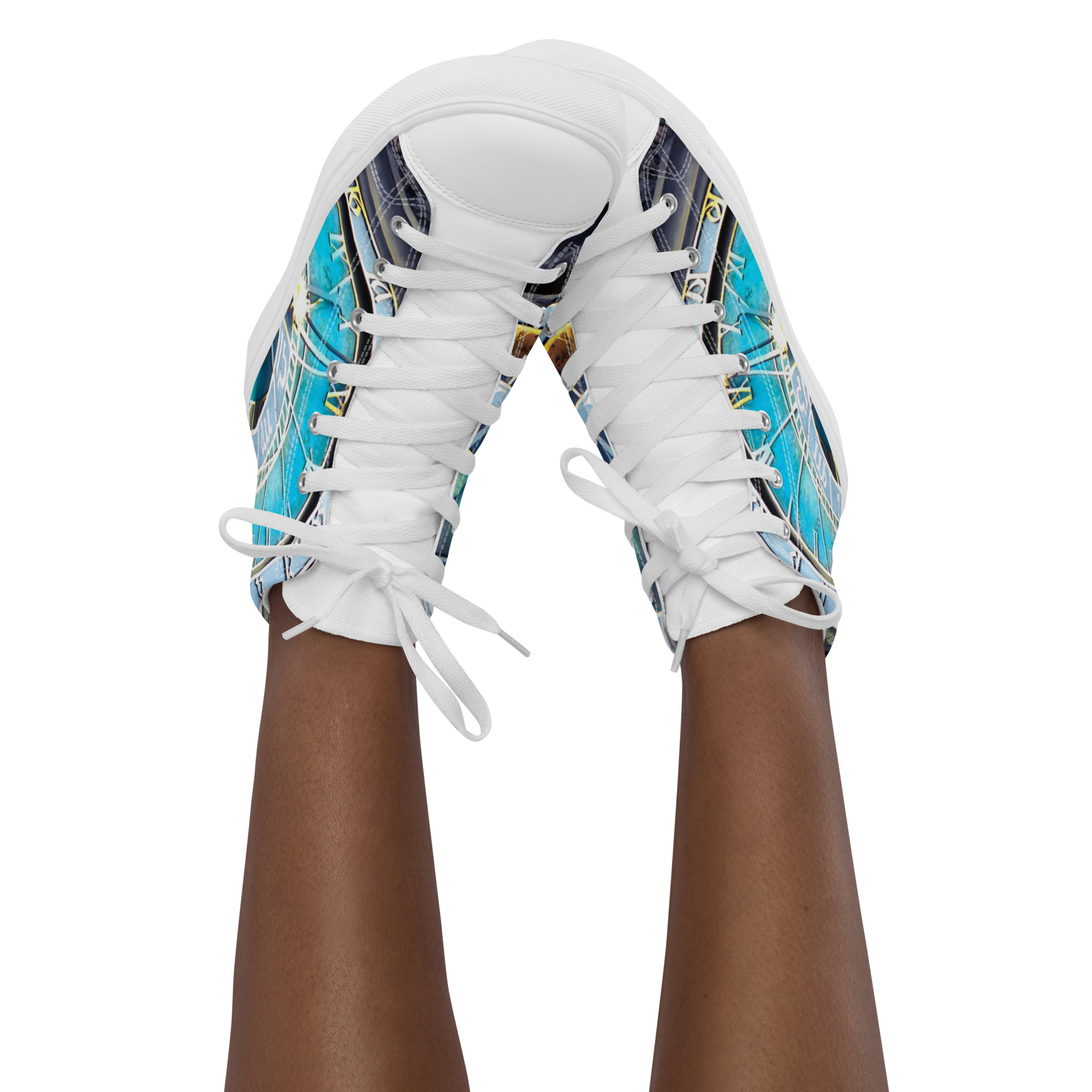 Time Women’s High Top Canvas Shoes - Image 2