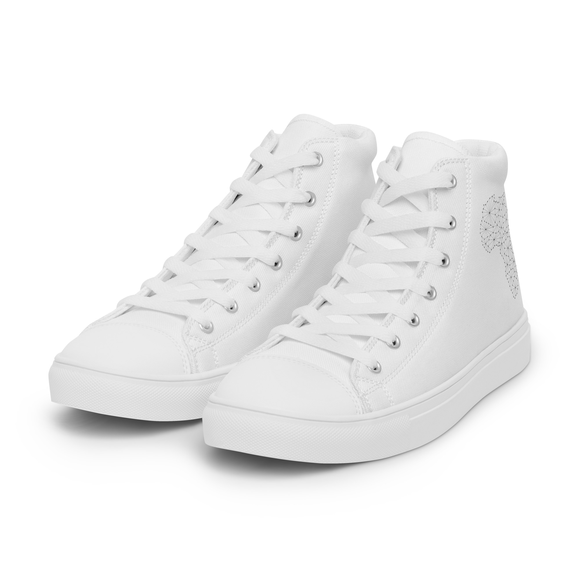 Africa Women’s High Top Canvas Shoes - Image 6