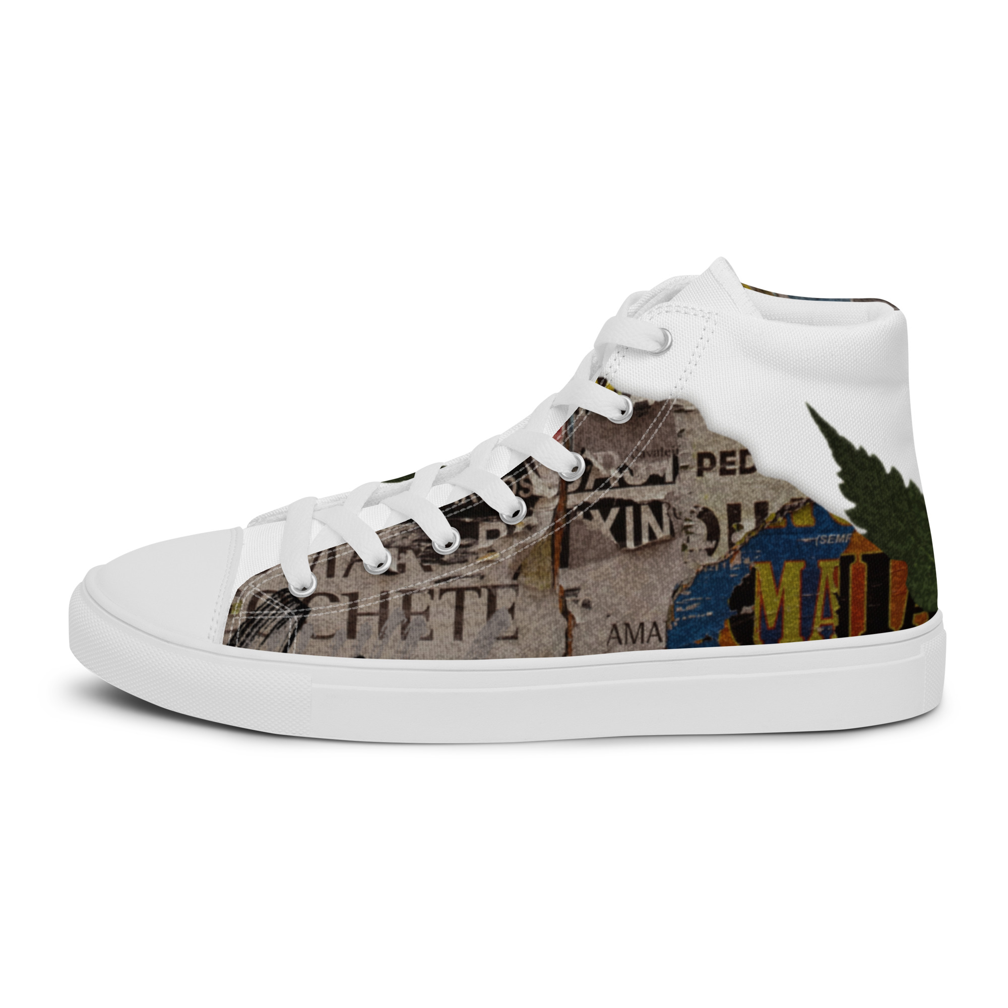 Torn Women’s High Top Canvas Shoes - Image 7