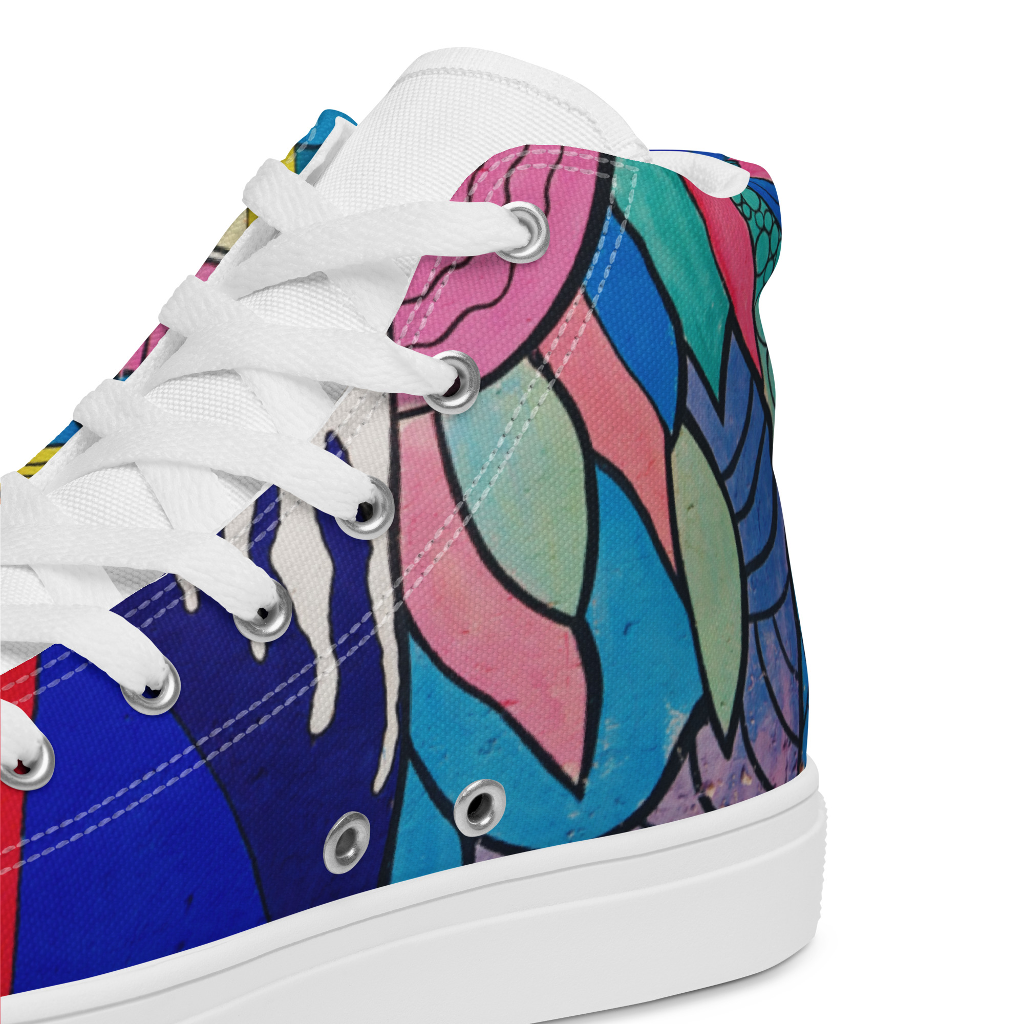 Create Women’s High Top Canvas Shoes - Image 39