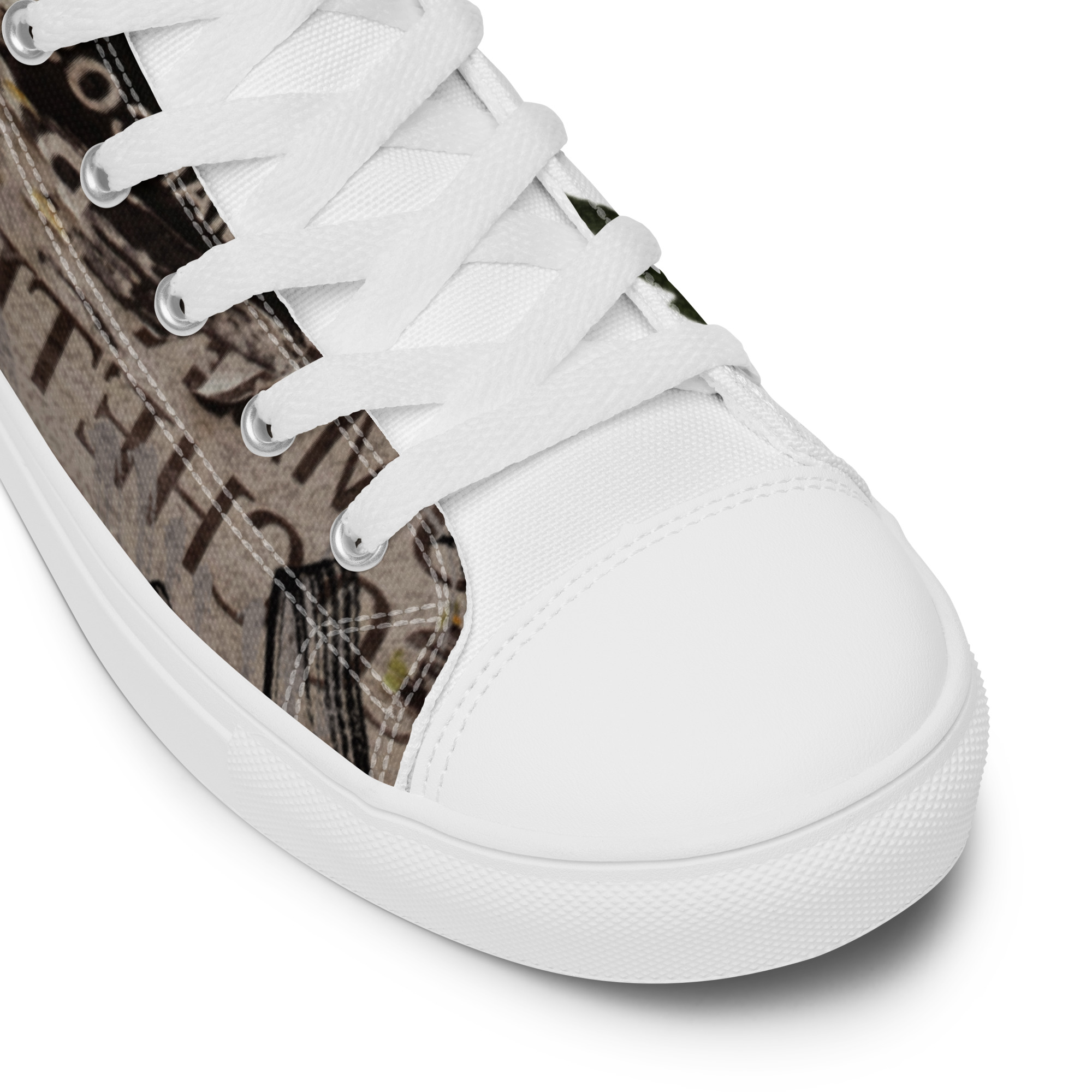 Torn Women’s High Top Canvas Shoes - Image 55