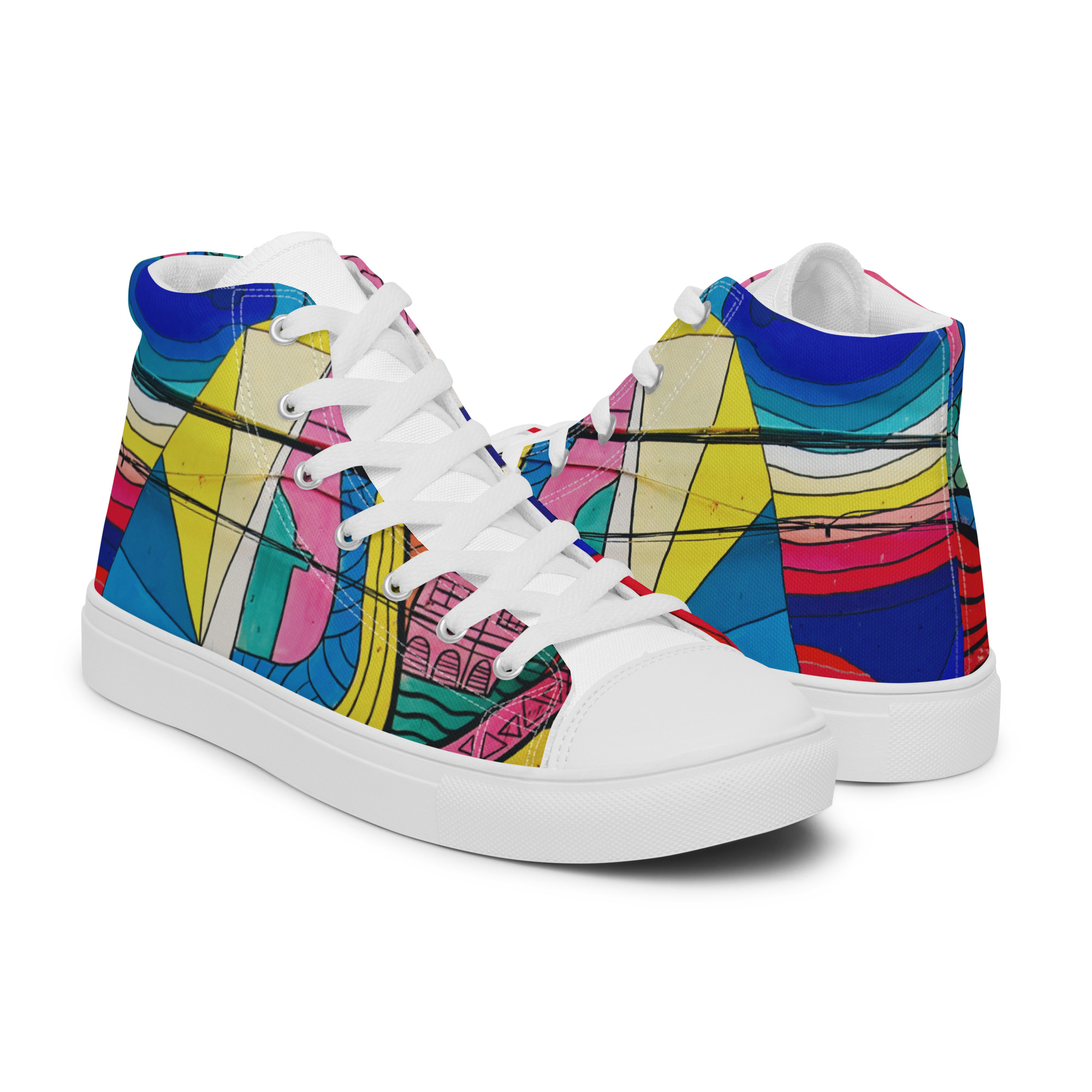 Create Women’s High Top Canvas Shoes - Image 34