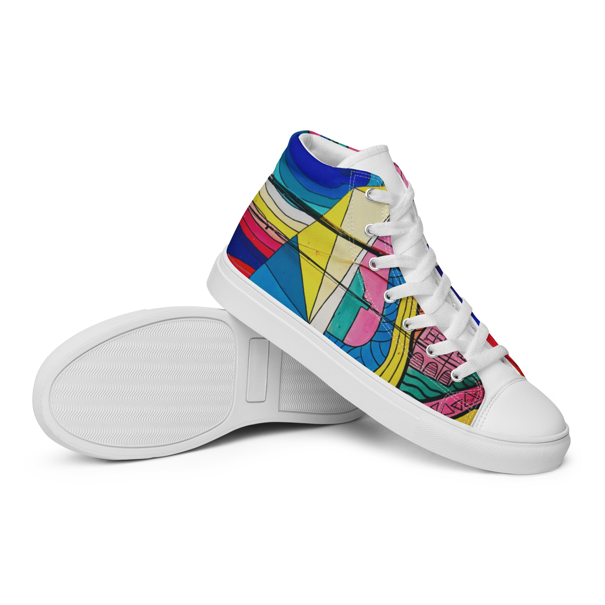 Create Women’s High Top Canvas Shoes - Image 35