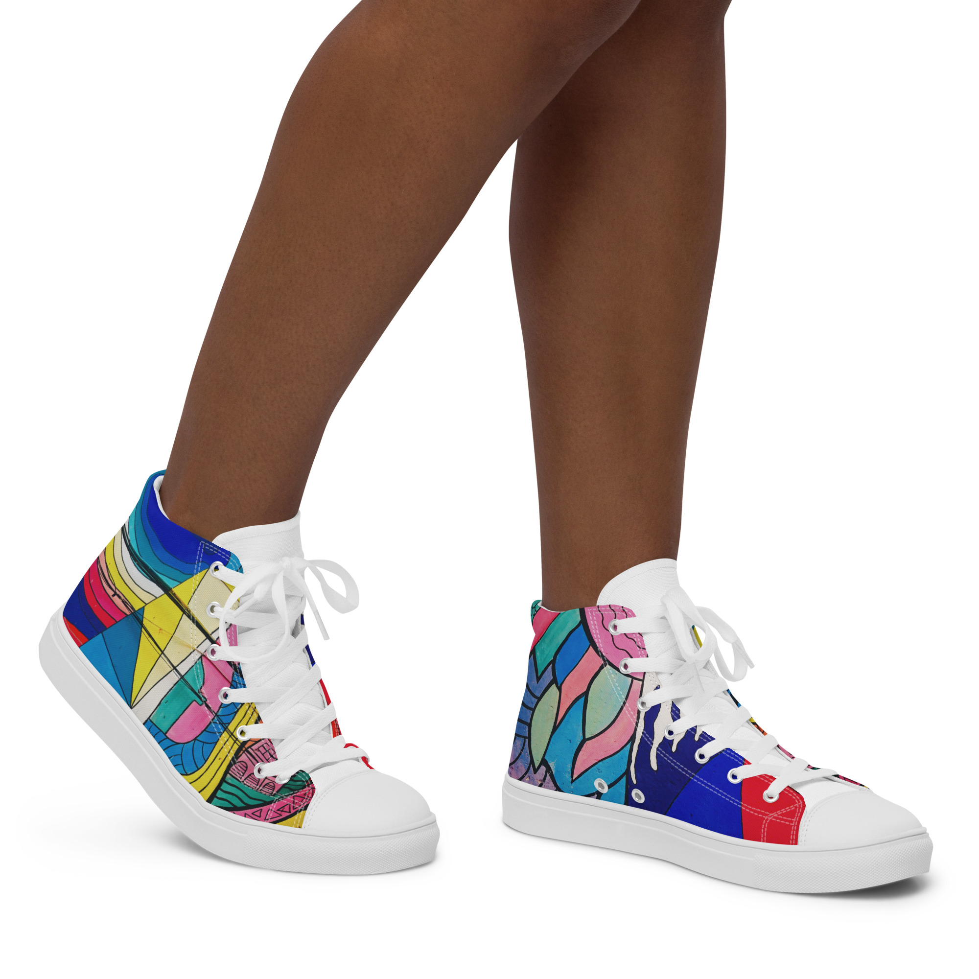 Create Women’s High Top Canvas Shoes - Image 40