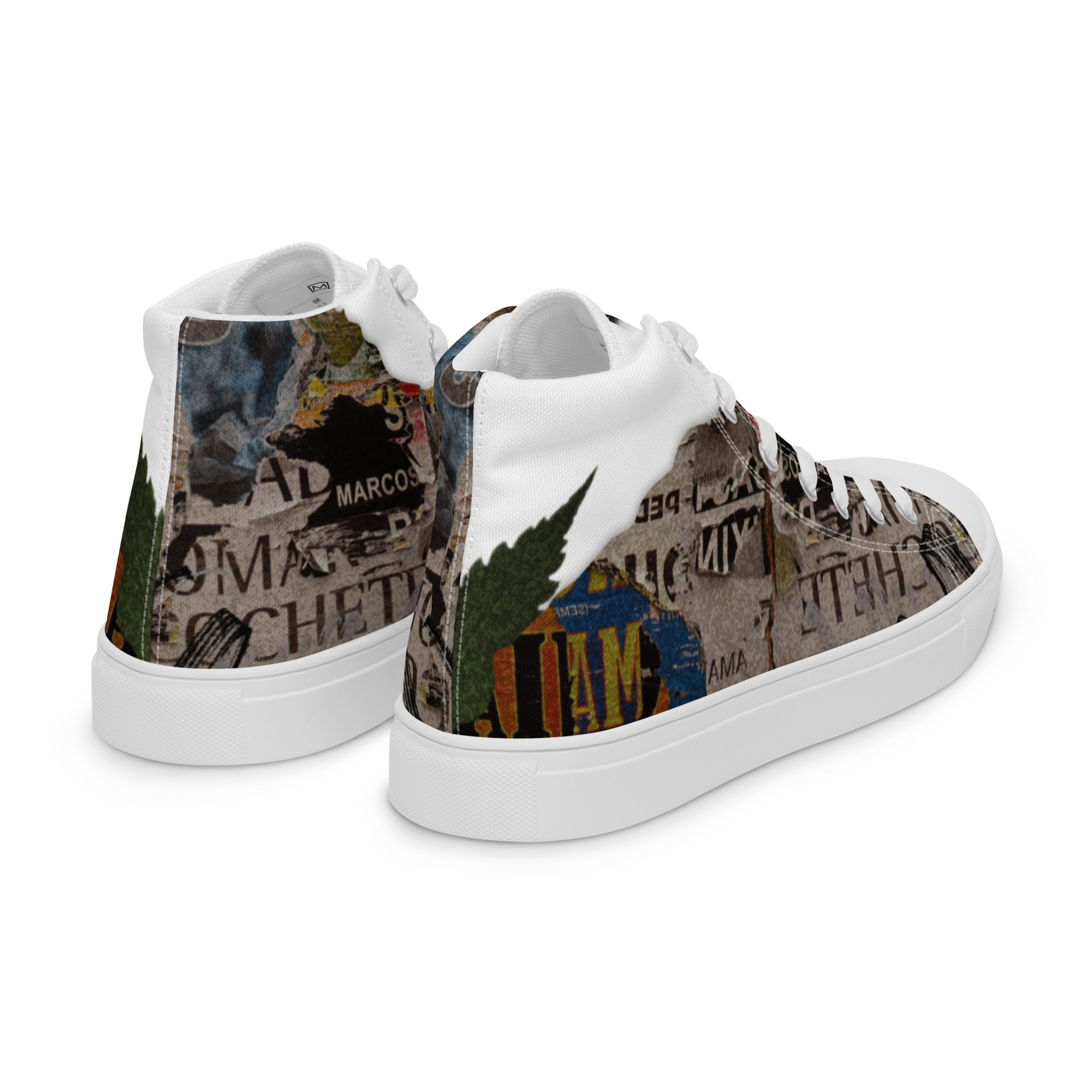Torn Women’s High Top Canvas Shoes - Image 29