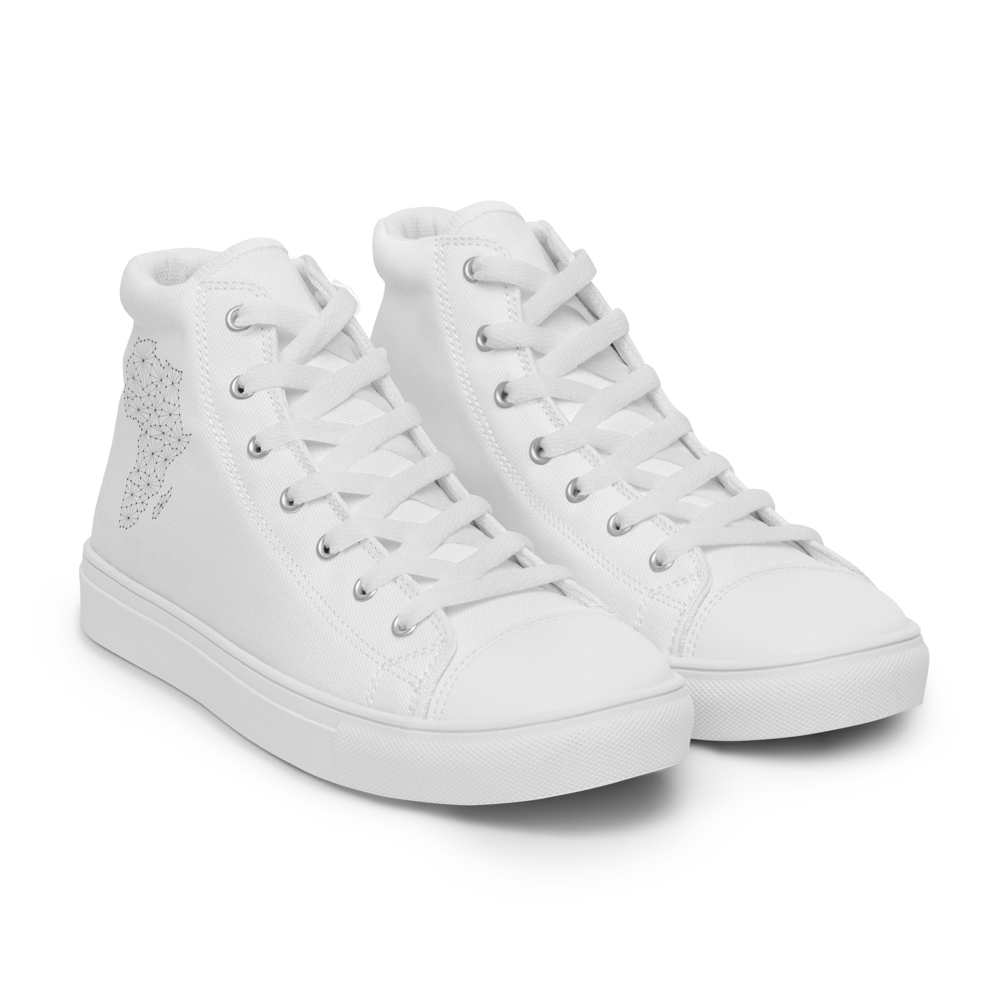 Africa Women’s High Top Canvas Shoes - Image 9