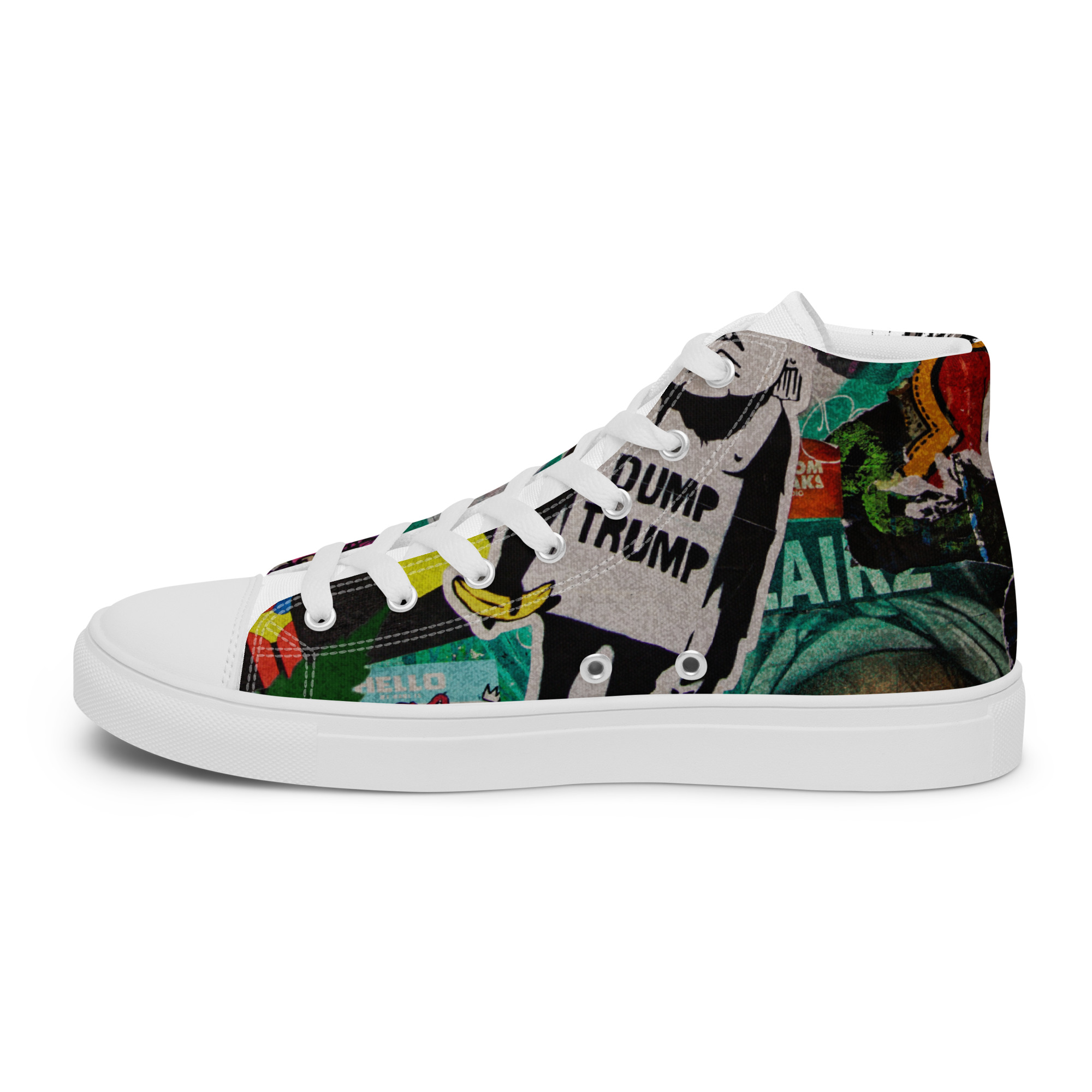 El Presidente Women’s High Top Canvas Shoes - Image 3