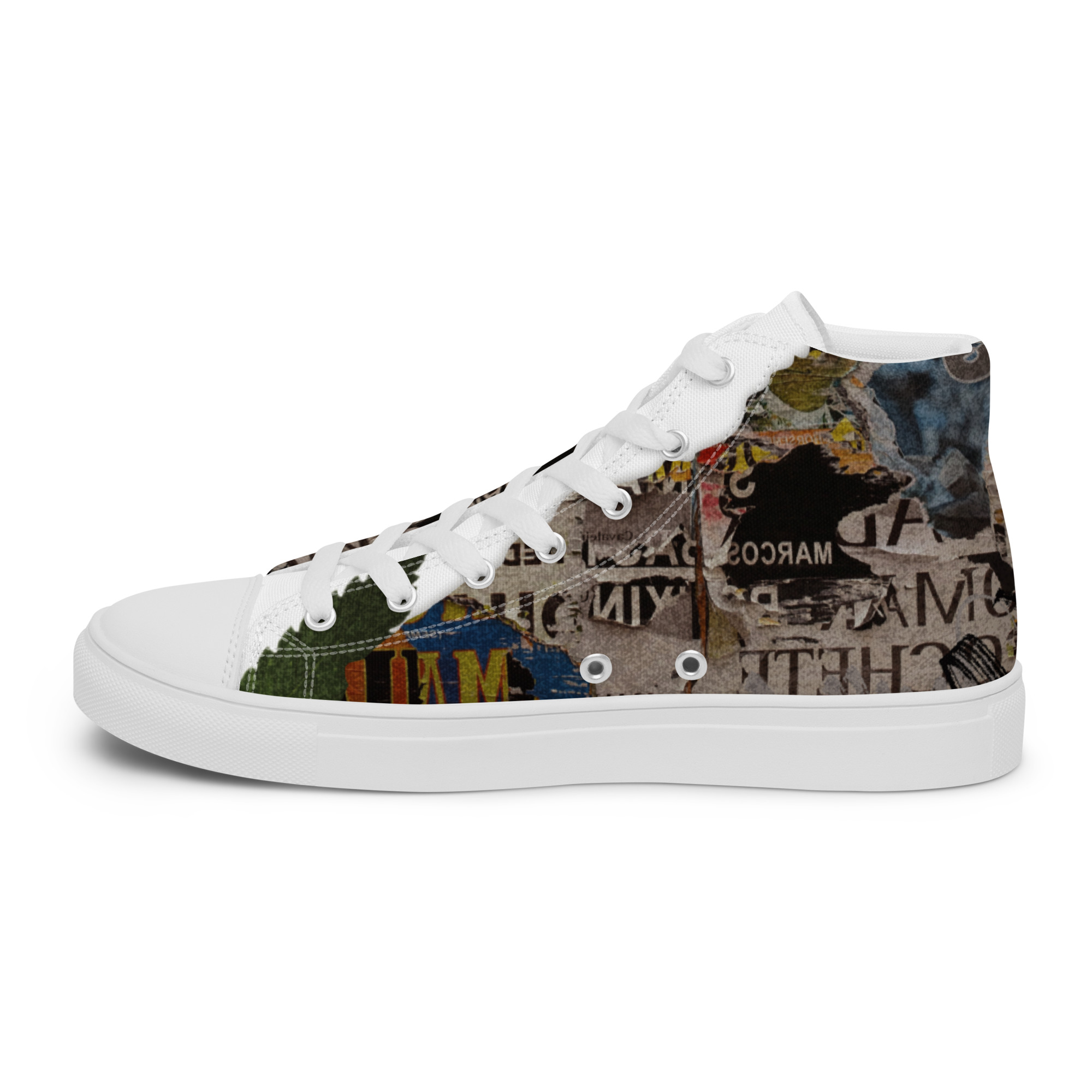 Torn Women’s High Top Canvas Shoes - Image 31