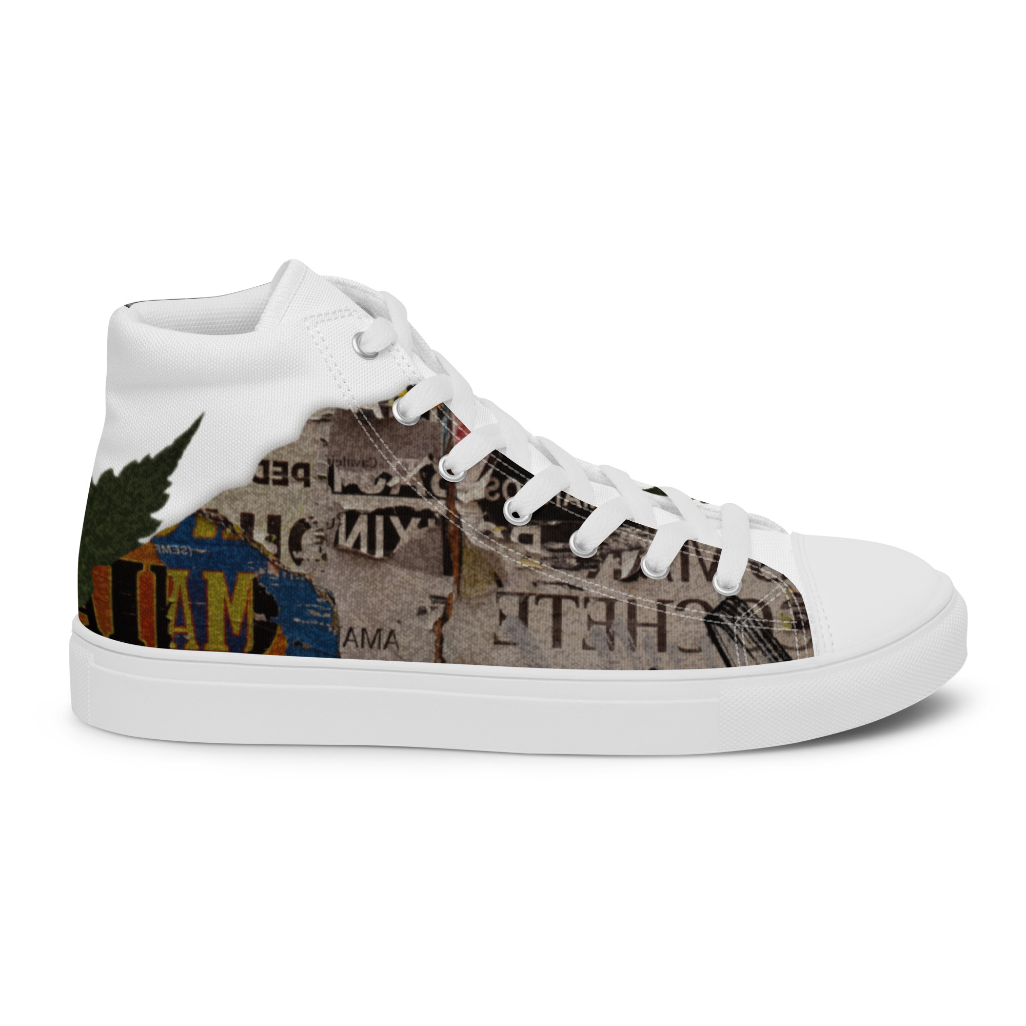 Torn Women’s High Top Canvas Shoes - Image 32